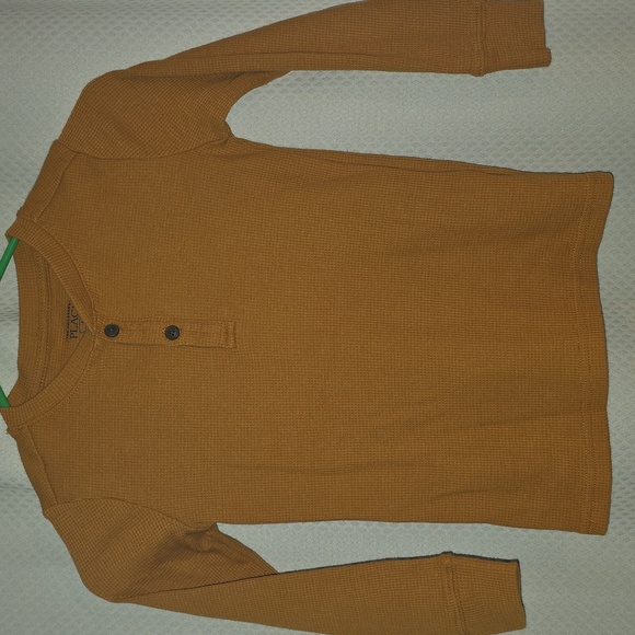 The Children's Place Other - Brown Long Sleeve Henley Shirt
